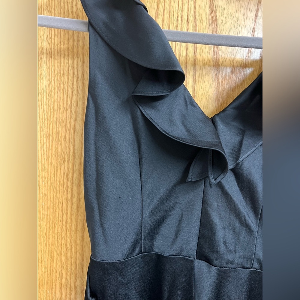 BHLDN Sachin & Babi Tansy Black Charmeuse Maxi Wrap Dress - Picture 9 of 12